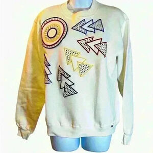 Vintage 1985 rhinestone appliqué sweatshirt by Pleone The Great Glitzby RARE